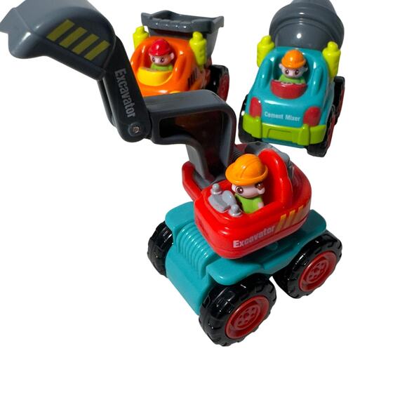 Mini Construction Vehicles Lot Of 6 Huile Toys - Picture 7 of 10